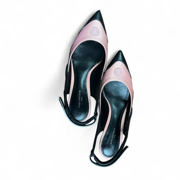 Louis Vuitton Archlight Slingback Pumps Pink and Black– Size EU 38 / US 8 - Picture 7 of 7